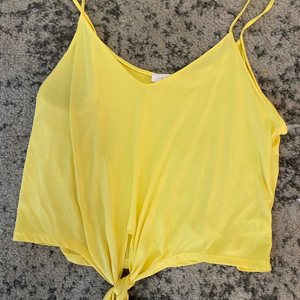 Yellow Lush Tank Top